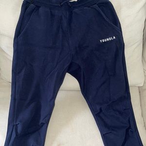 YoungLA medium dark blue joggers